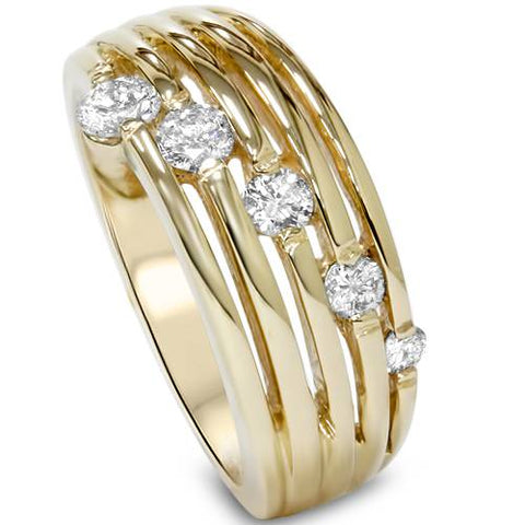 5 Stone Trellis Diamond Right Hand Ring | 2317