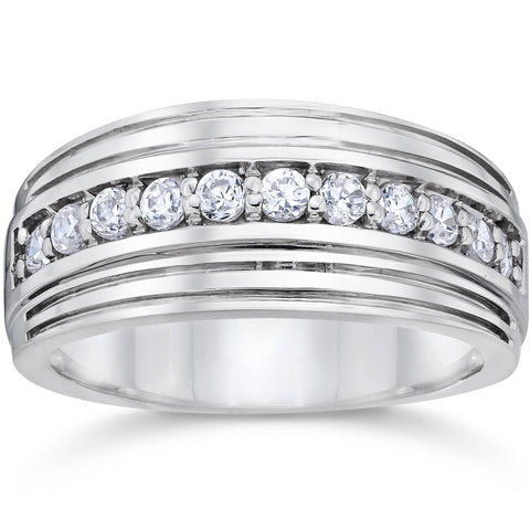 Large Diamond Wedding Ring Rose Gold V Shaped Diamond Wedding Band